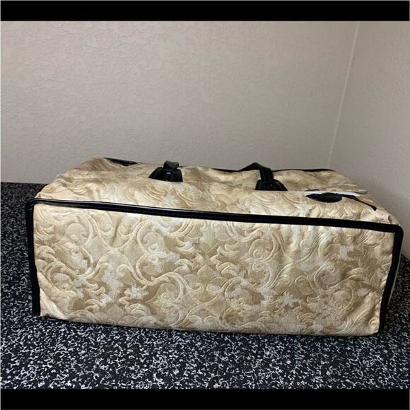 Vintage Gold & Black Rose Square Tote - Picture 4 of 11